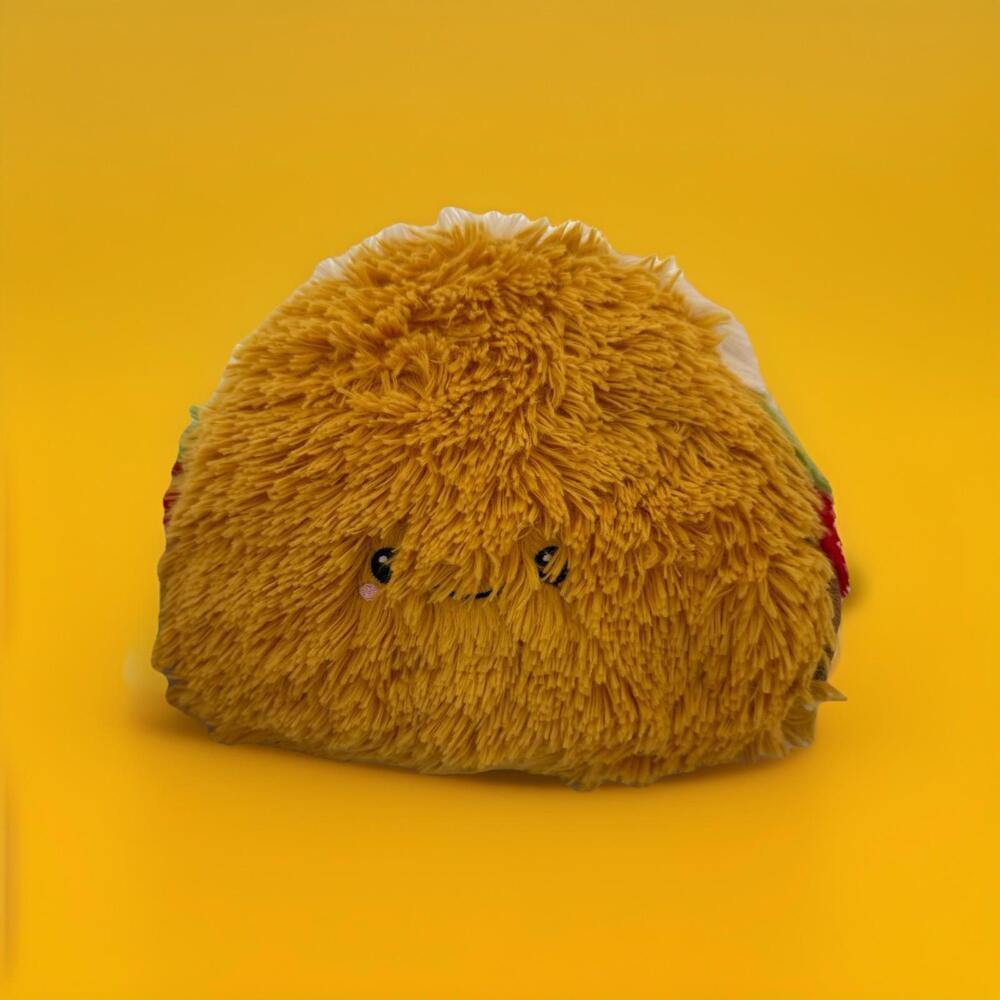 Squishable Taco Plush Stuffed Toy Super Soft Pillow Embroidered Eyes 2017 8"